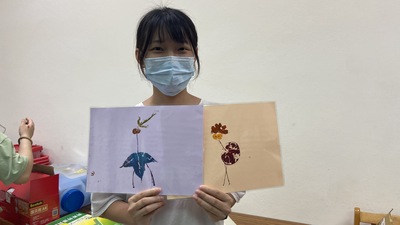 2021-04-13 登峰 109-2  第5場  品德:森林派對—樹葉拼貼拓畫