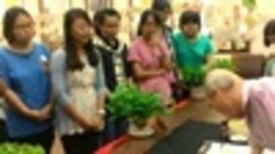 2015-11-16 惜福 104-1第七場 花開富貴- 自製水墨畫