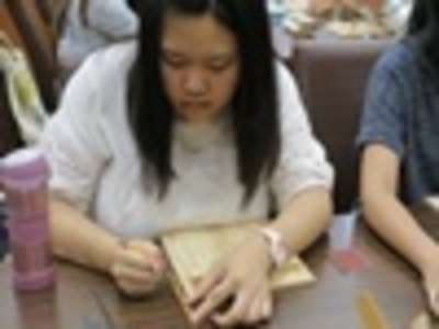 2017-11-07 感恩 第四场 106-1 品味：木刻--第一次木制抹刀就上手