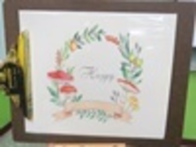 2018-05-08 感恩书苑-第7场 抒压淡彩-菇菇花束小卡轻松画